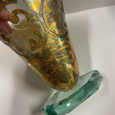 Salvatore Polizzi Style Art Glass Vase