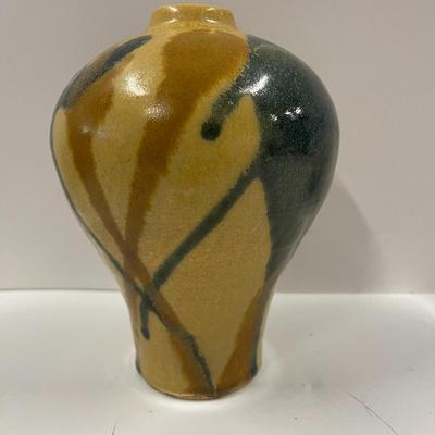 Hand Made Ceramic Pottery Vase, Signed