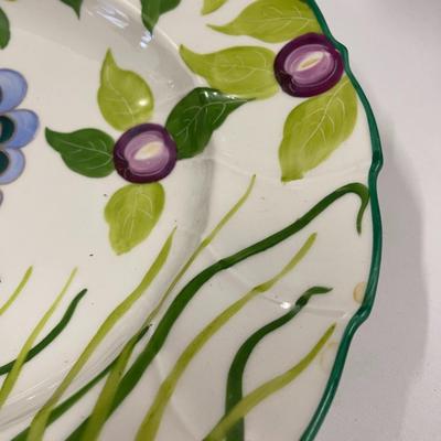 Hand Painted Antique Ahrenfeldt & Sons Saxe Porcelain Platter
