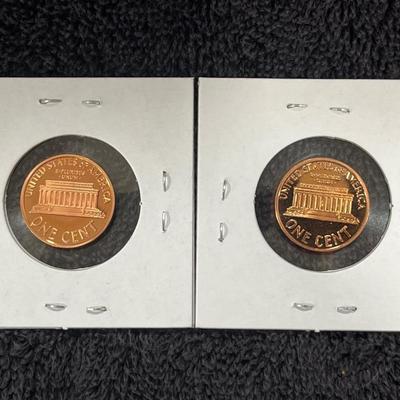 2001-S And 2003-S Proof Pennies