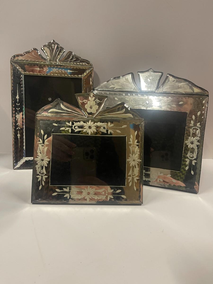 3 Style Mirrored Picture Frames