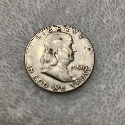 1950 Franklin Half Dollar Coin