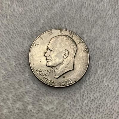 1976 D Eisenhower Bicentennial Silver Dollar BU