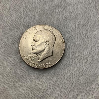 1976 Bicentennial Eisenhower Silver Dollar - No Mint Mark