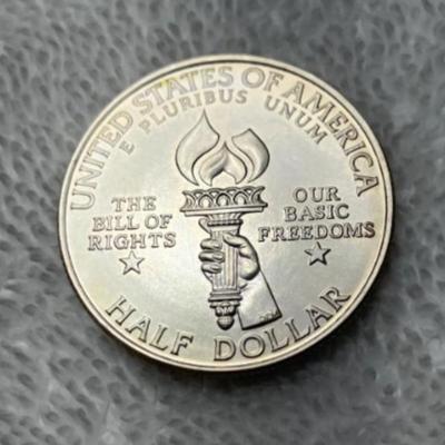 1993 W James Madison Commemorative Half Dollar AU