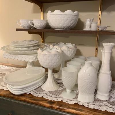 Indiana Glass Co. Milk Glass plus More (B2-KW)