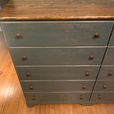 Painted and Stained Chest of Drawers (B2-KW)