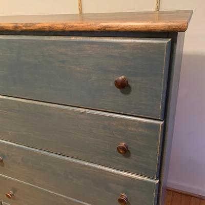 Painted and Stained Chest of Drawers (B2-KW)