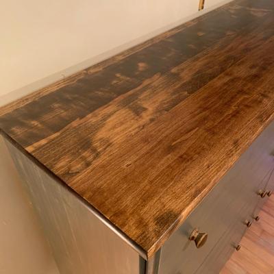 Painted and Stained Chest of Drawers (B2-KW)