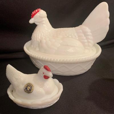 Westmoreland Hen on Nest, Paneled Grape Pattern Milk Glass, and More! (B2-KW)