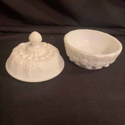 Westmoreland Hen on Nest, Paneled Grape Pattern Milk Glass, and More! (B2-KW)