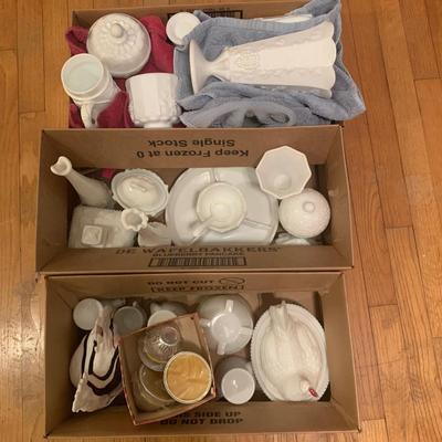 Westmoreland Hen on Nest, Paneled Grape Pattern Milk Glass, and More! (B2-KW)