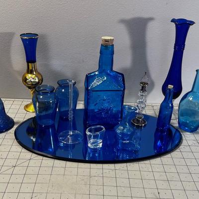Nice Blue Glass Collection