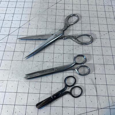 3 Pair of Antique Scissors