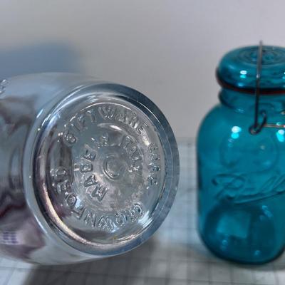 2 Decorative Kitchen Jars