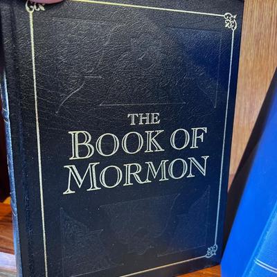 4 Large Format Book of Mormon Includes Dandy Book Holder NOTE! Be prepared with boxes to move these books.