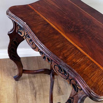 Side Table Walnut Veneer Top 