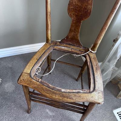 Antique Maple Chair Circa 1870