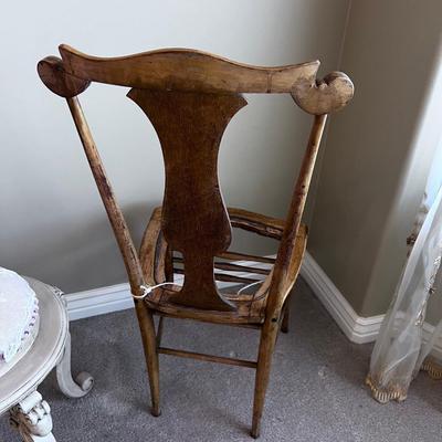 Antique Maple Chair Circa 1870