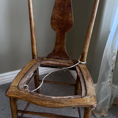 Antique Maple Chair Circa 1870