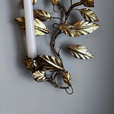 Gold Candle Wall Sconce