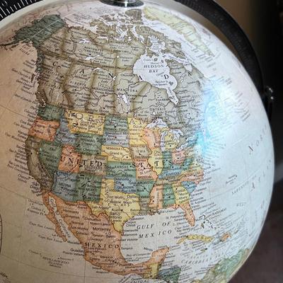 16" Globe on Mahogany Stand 