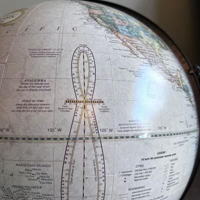 16" Globe on Mahogany Stand 