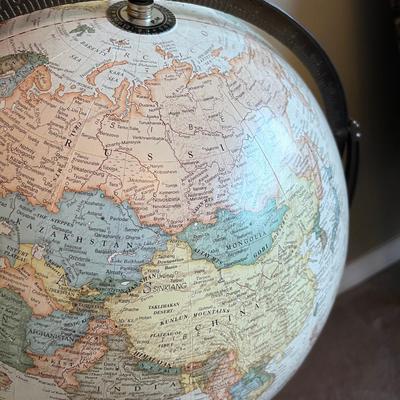 16" Globe on Mahogany Stand 