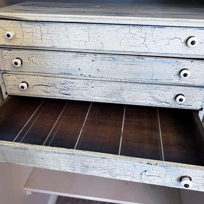 Crackle Finish Drawer Set 