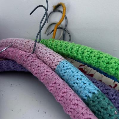 Hand Crafted OLD Crocheted Hanger