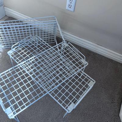 Mesh  Closet ADD Function with - A Vinal Covered Wire Shelf for the cupboard or closet 