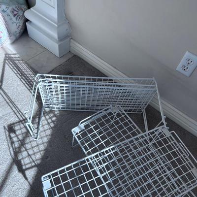 Mesh  Closet ADD Function with - A Vinal Covered Wire Shelf for the cupboard or closet 