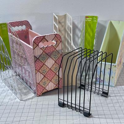 6 pieces of Magazine Holders and or Organizers 