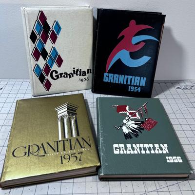 Granite Yearbooks 1954 then 1956 to 1958