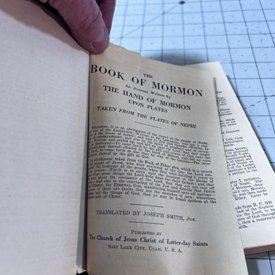 BOOK OF MORMON Dated 1920 Edition. COLLECTIBLE 
