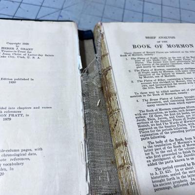 BOOK OF MORMON Dated 1920 Edition. COLLECTIBLE 