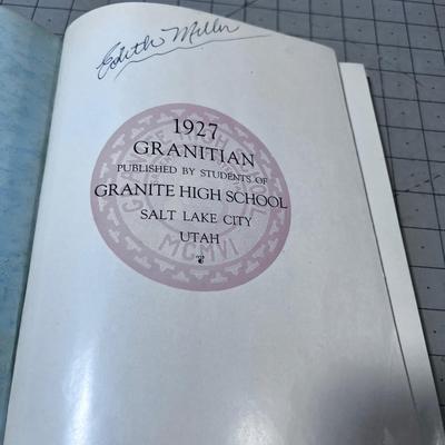 1927 Granite Yearbook 