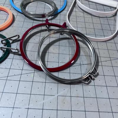 Embroidery Hoops, Several 