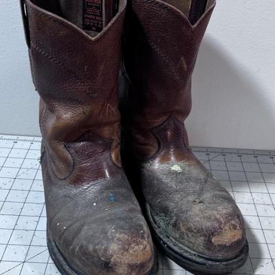 Work Boots Size 7-1/2 Steel Toe 
