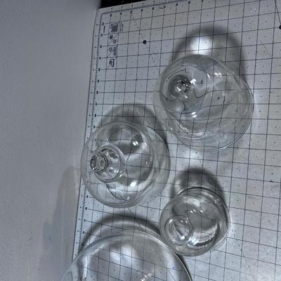 4 Glass Domes