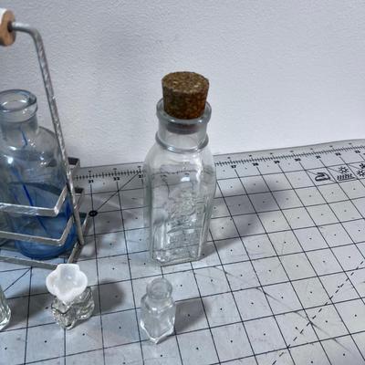 Collection / Lot of Tiny and Miniature Clear Bottles 