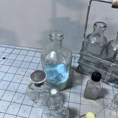 Collection / Lot of Tiny and Miniature Clear Bottles 