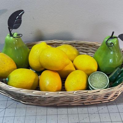 FAUX Fruit Basket 
