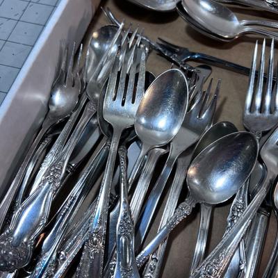 Lot of Antique Silver Plated Utensils
