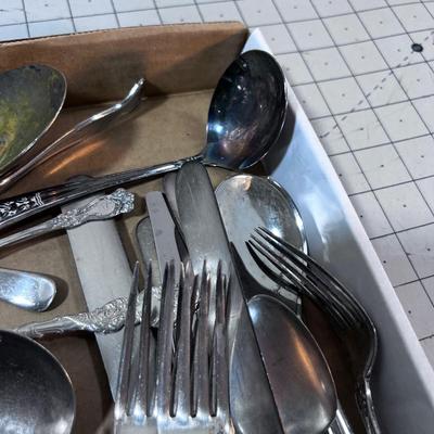 Lot of Antique Silver Plated Utensils