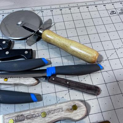 Tray of Kitchen Knives 