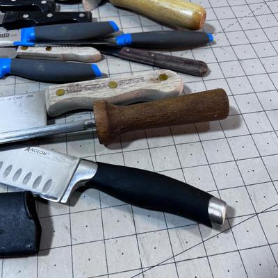 Tray of Kitchen Knives 