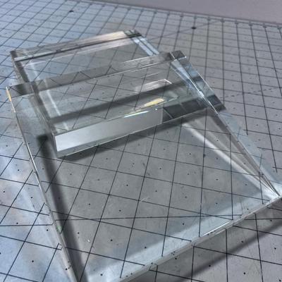 2 Square Beveled Edge Pieces of Glass 