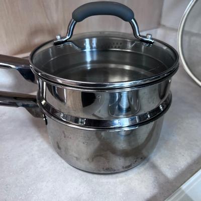 Cook Ware: Sauce Pans, Stock Pot and Fry Pants, Extra lid etc. 