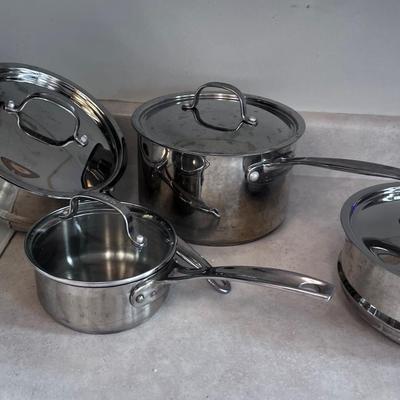 4 piece Cuisinart Double Boiler and steamer 